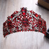 Red Crystal Jewel Queen Tiara Crown