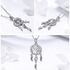 925 Sterling Silver Tree of Life Dream Catcher Pendant Necklace