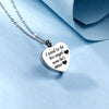 Stainless Steel Silver Plated Heart Cremation Pendant Memorial Necklace