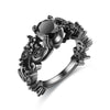 Skull Cubic Zirconia & Crystal Halloween Ring