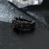 Skull Cubic Zirconia & Crystal Halloween Ring