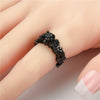 Skull Cubic Zirconia & Crystal Halloween Ring