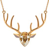 Deer Head Pendant Christmas Necklace Women’s Jewelry
