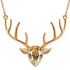 Deer Head Pendant Christmas Necklace Women’s Jewelry
