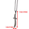 Stainless Steel Islamic Sword Pendant Necklace