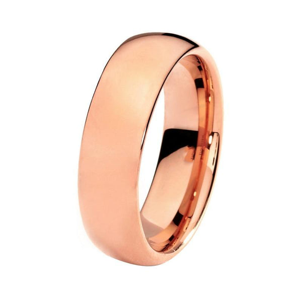 8mm Unisex Rose Gold Plated Tungsten Engagement / Wedding Band - Innovato Store