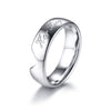 His Queen & Her King Couple Stainless Steel Wedding / Promise Ring - Innovato Store