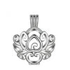 Flower Cage Openwork Aromatherapy Pendant Necklace