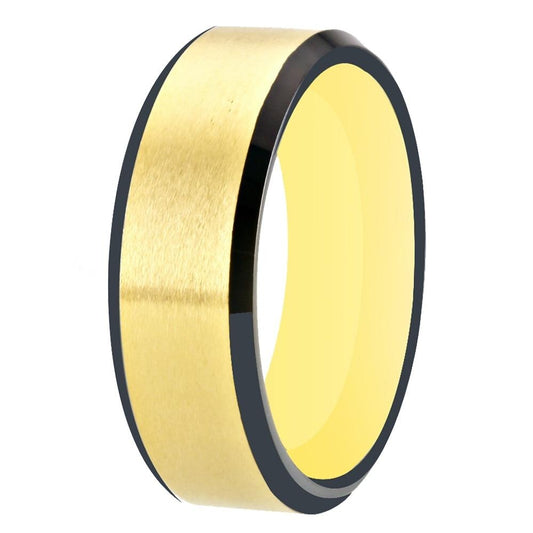 8mm Brushed Matte Tungsten Carbide Wedding Band