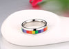 Rainbow Color Pure Stainless Steel Ring
