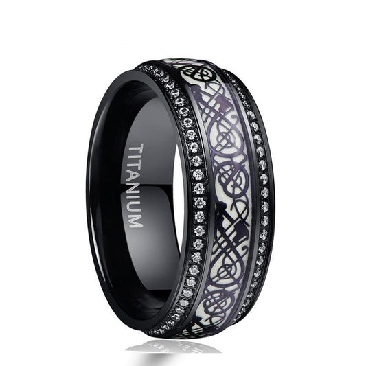 Dragon Style Luminous Titanium Ring - Innovato Store