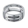 8mm Cables & Screws Inlay Titanium Wedding Band
