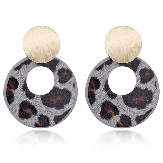 Leopard Studded Earrings Women’s Jewelry