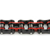 Biker Men's Red and Black Motorcycle Chain Bracelet