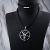 Stainless Steel Pentagram Skull Goat Head Pendant Necklace for Men