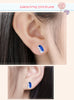 Cute Penguin 925 Sterling Silver Blue Enamel Earrings for Girls - Innovato Store