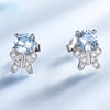 Butterfly 925 Sterling Silver Korean Stud Earrings