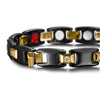 Ceramic & Gold Plated Magnetic Bracelet with Zirconia