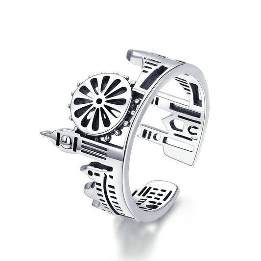 925 Sterling Silver London City Ring Women’s Jewelry