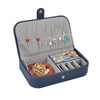 Litchi Pattern Portable Monolayer Jewelry Box