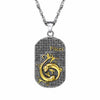 Stainless Steel Zodiac Sign Pendant Necklace