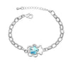 Austrian Crystal Flower and Bear Fashion Bracelet