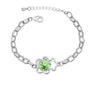 Austrian Crystal Flower and Bear Fashion Bracelet