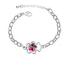 Austrian Crystal Flower and Bear Fashion Bracelet