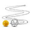 Love Micro Cubic Zirconia Chime Ball Necklace