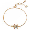 Gold Sea Turtle Bracelet with Cubic Zircon Adjustable Charm Bracelets Women’s Jewelry