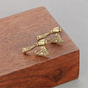 Viking Vintage Gold and Silver Axe Stud Earrings