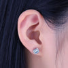 0.8ct Cushion Cut Blue Topaz Stud Earrings 925 Sterling Silver - Innovato Store