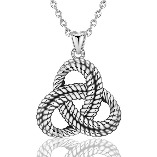 925 Sterling Silver Celtics Eternity Knot Pendant Necklace