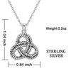 925 Sterling Silver Celtics Eternity Knot Pendant Necklace