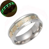 Glow in The Dark Luminous Gold & Silver Plated Elephant Ring