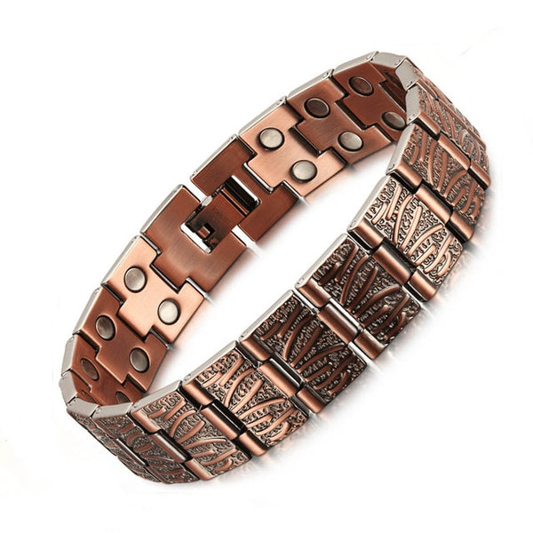 Vintage Pure Copper Magnetic Bracelet for Men