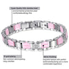 Pink & Silver Women Magnetic Bracelet
