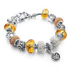 Buddha, Heart Charm & Natural Tiger Eye Stone Fashion Bracelet