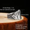 925 Sterling Silver Poker Mens Ring with Adjustable Size - Innovato Store