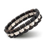 Stainless Steel and Wooden Chain & Link Bracelets