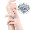 The Eye Marquise Cut Cubic Zirconia 925 Sterling Silver Engagement Ring