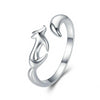 925 Sterling Silver Fox Tail Adjustable Ring - Innovato Store
