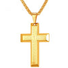 Gold Plated Stainless Steel The Lord’s Prayer Pendant Necklace