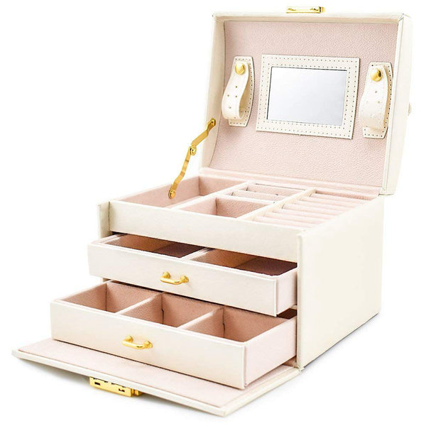Triple Layer Jewelry & Cosmetics Box