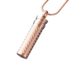 Stainless Steel Cylinder Ash Pendant Memorial Necklace