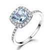 Solitaire 925 Sterling Silver Engagement Ring