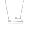 Silver Astrology with Cubic Zirconia Pendant Necklace