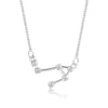 Silver Astrology with Cubic Zirconia Pendant Necklace