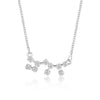 Silver Astrology with Cubic Zirconia Pendant Necklace