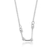 Silver Astrology with Cubic Zirconia Pendant Necklace